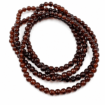 CUENTAS DE VIDRIO MARRÓN 4MM X TIRA (EMC 53-71)