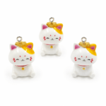 DIJE GATITO RESINA CON GANCHO  2.5*1.5MM X 12 UNIDADES (EMC 7-1) 2
