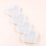 CAJA PLASTICA 4 DIVISIONES CORAZONES  18 X 6 CM ( EMC 3-3 )