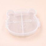 CAJA PLASTICA 4 DIVISIONES OSITO 10 X 9 CM ( EMC 3-7 )