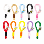 SET X 10 LLAVEROS DE CUERDA DOBLE COLORES SURTIDOS 14.5CM (EMC 2-10)