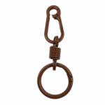 PACK X 10 LLAVEROS 9CM DE METAL MARRON CON ARGOLLA (EMC 1-6)