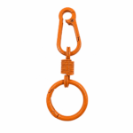 PACK X 10 LLAVEROS 9CM DE METAL NARANJA CON ARGOLLA (EMC 1-6)
