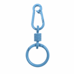 PACK X 10 LLAVEROS CELESTE 9CM DE METAL CON ARGOLLA (EMC 1-6)