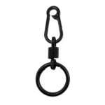 PACK X 10 LLAVEROS 9CM DE METAL NEGRO CON ARGOLLA (EMC 1-6)