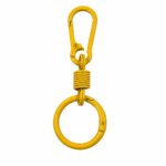 PACK X 10 LLAVEROS 9CM DE METAL AMARILLO CON ARGOLLA (EMC 1-6)