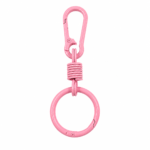 PACK X 10 LLAVEROS 9CM DE METAL ROSA CON ARGOLLA (EMC 1-6)