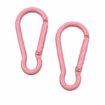 PACK X 20 MOSQUETONES DE METAL  ROSA 4.6CM (EMC 1-4)