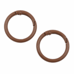 PACK X 10 MOSQUETONES ARGOLLA METAL MARRON 3.3CM (EMC 1-3)