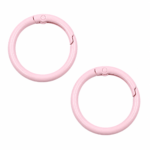 PACK X 10 MOSQUETONES ARGOLLA METAL ROSA 3.3CM (EMC 1-3)
