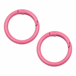 PACK X 10 MOSQUETONES ARGOLLA METAL FUCSIA 3.3CM (EMC 1-3)