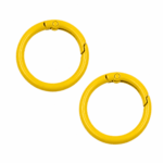 PACK X 10 MOSQUETONES ARGOLLA METAL AMARILLO 3.3CM (EMC 1-3)