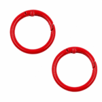 PACK X 10 MOSQUETONES ARGOLLA METAL ROJO 3.3CM (EMC 1-3)