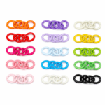 PACK X 50 UNIDADES DE CADENA HIERRO 4 ESLABONES COLORES SURTIDOS 4CM (EMC 2-5)