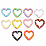 PACK X 10 MOSQUETONES METAL CORAZON 2.5CM (EMC 22-1)
