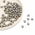 PACK X 100 CASCABELES METAL NIQUEL 8MM (EMC 22-13)