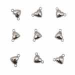 PACK X 24 UNIDADES CIERRE IMAN CORAZON METAL NIQUEL 1.6CM (EMC 22-7)
