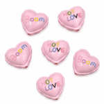 PACK X 12 DIJES CORAZON ROSA 25MM (EMC 4-6)