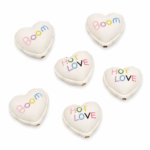 PACK X 6 DIJES CORAZON BLANCO 25MM (EMC 4-5)