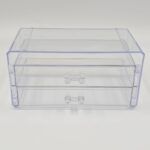 CAJA ACRILICA TRANSPARENTE 2 CAJONES 18.5*9*10.5CM (EMC 51-1) - Imagen 2