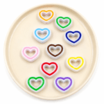 PACK X 100 GRS CORAZON COLORES SURTIDOS 25MM (EMC 47-3)