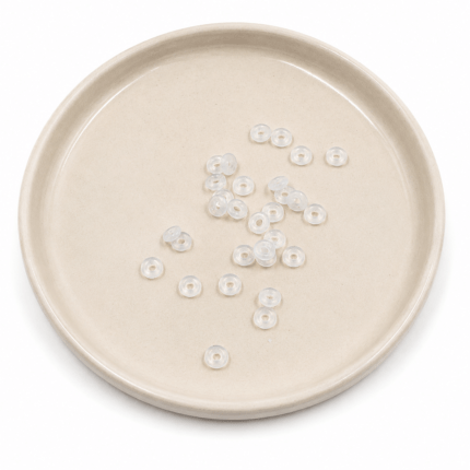 PACK X 250 UNIDADES ANILLAS SILICONA PARA ARMAR Y TRABAR DIJES  (EMC 50-3)